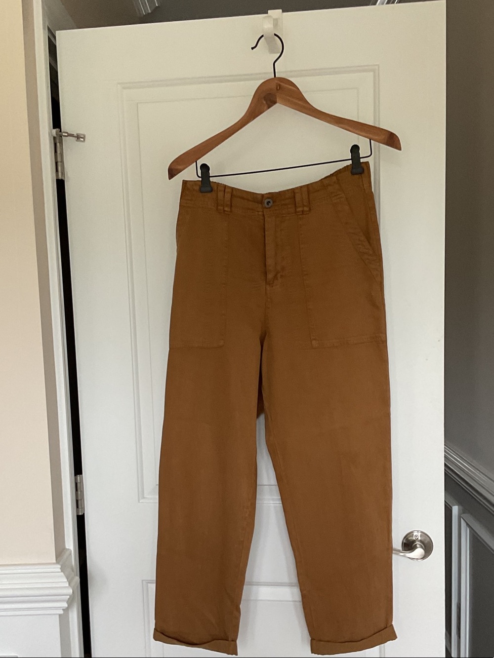 cloth & stone Men's Straight-Leg Chinos in Caramel Brown